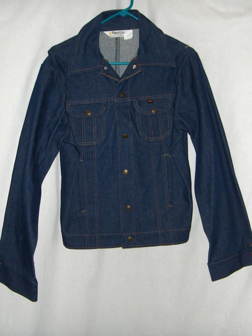 Vintage Key Imperial Denim Jacket, Size 38